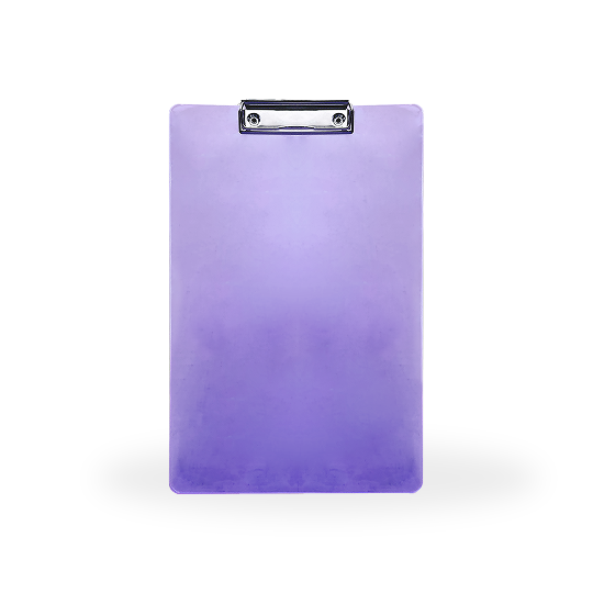 Topla Clipboard 708 Transparan - Ungu