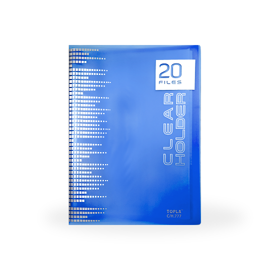 Topla Clear Holder 777 - 20 File - Biru