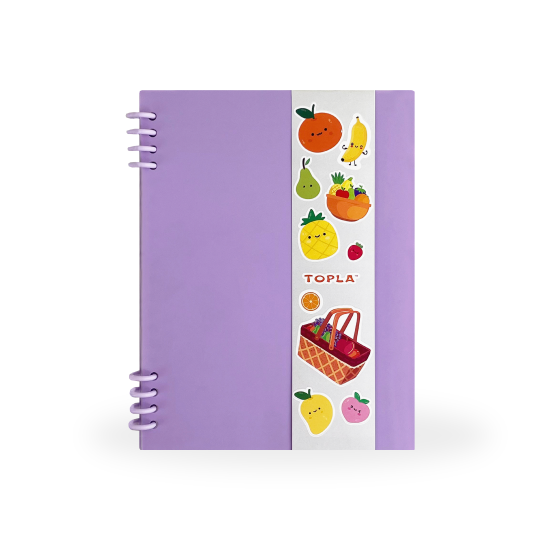 Topla Ring Notebook 105 A5 - Pastel Ungu